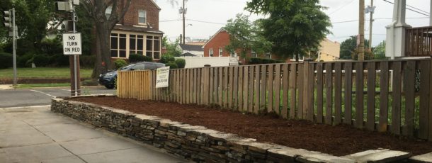 Stone Retaining Wall and New Flowerbed